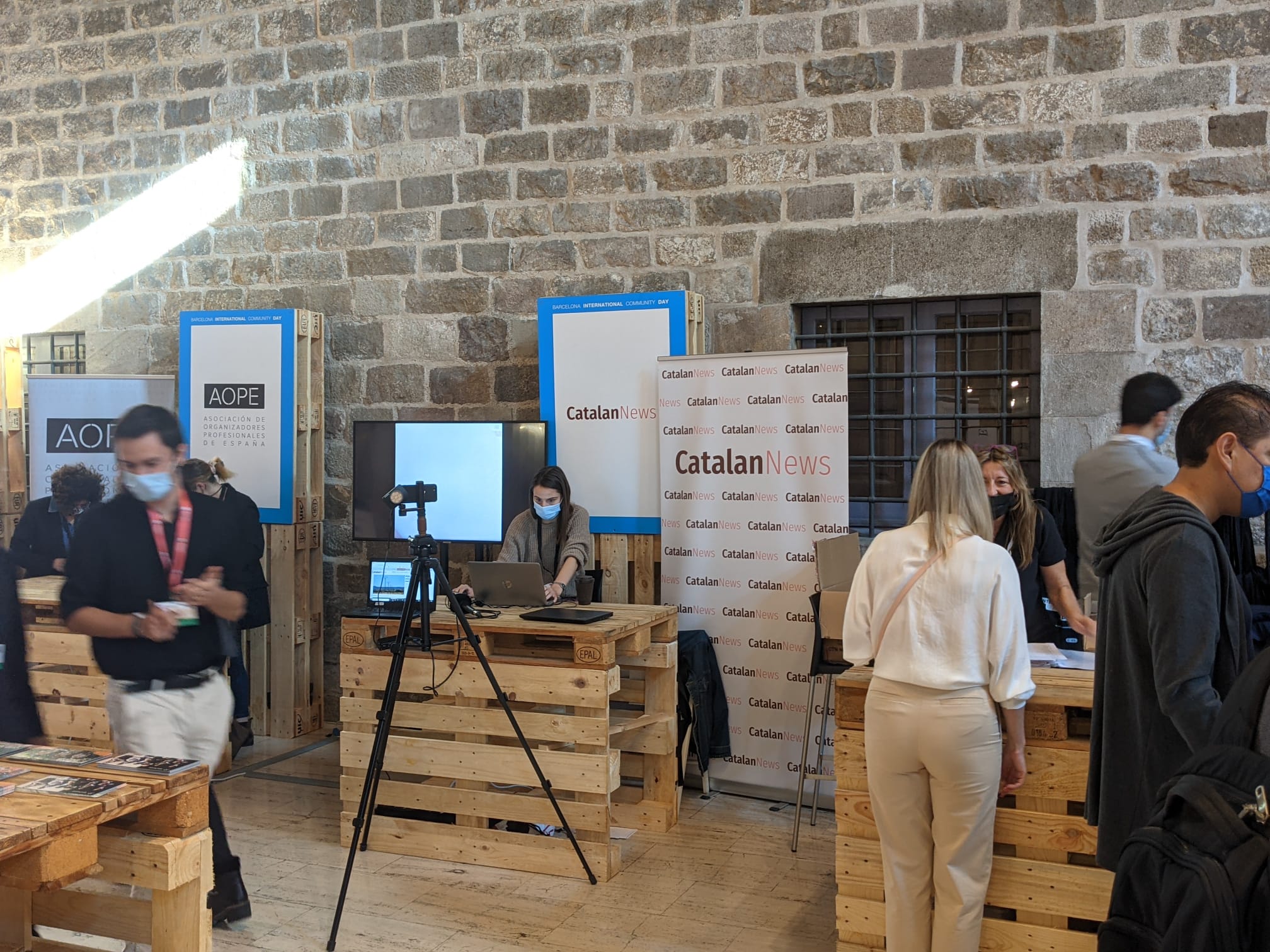 The Catalan News stall at the Barcelona International Community Day (by Cillian Shields)